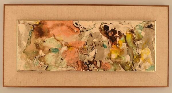 Elin Svipdag (1905–1987), registrierte schwedische Künstlerin. Mixed Media auf Holz