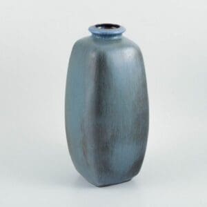 Keramikvase von Knabstrup in Blau- und Grautönen mit Glasur aus den 1960er Jahren