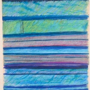 Monique Becher. Gouache auf Papier, auf Leinwand montiert. Abstrakte Komposition