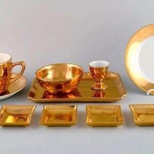 Porzellan Kaffeeservice Egoistisches aus Langenthal, Schweiz