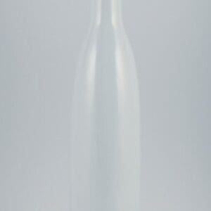 Ruelland Stil, hohe keramikvase in flaschenform mit heller grauer Glasur