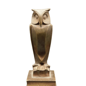 Bronzene Eule von Maarten ZWOLLO (1867-1928)