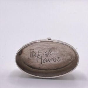 Patrick Mavros - Handgefertigte Miniatur-Eule aus 925er Sterlingsilber