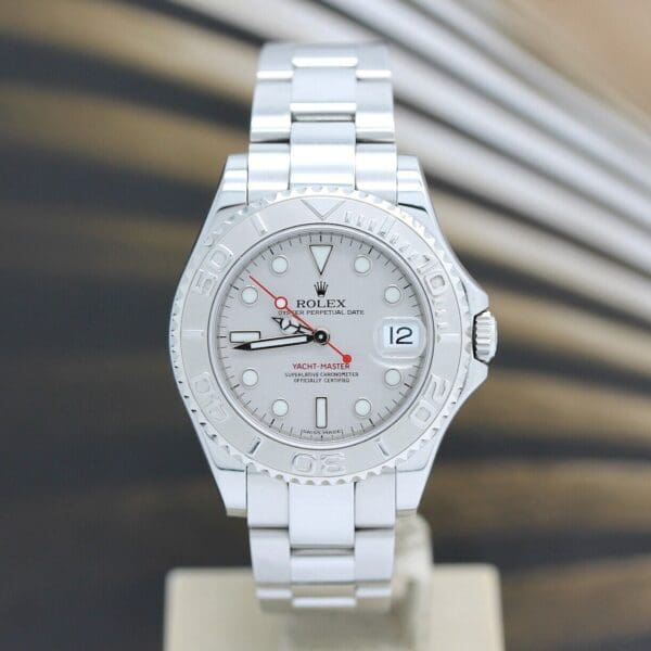 Rolex Yachtmaster Medium aus Stahl und Platin, Referenz: 168622 - Inklusive Rolex Box und Unterlagen von 2013