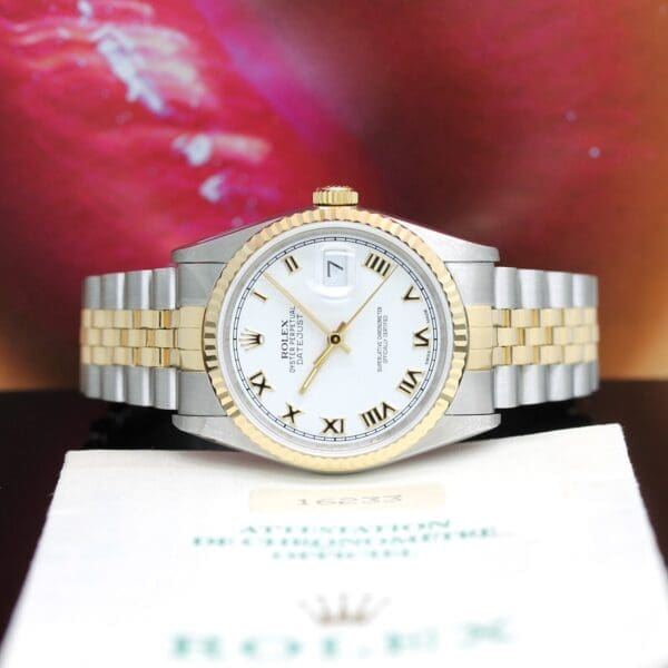 Rolex Datejust Stahl/Gold Ref: 16233 mit Original Rolex Box und Papieren aus 1992 Rolex Datejust Stahl/Gold Ref: 16233 mit Original Rolex Box und Papieren aus 1992